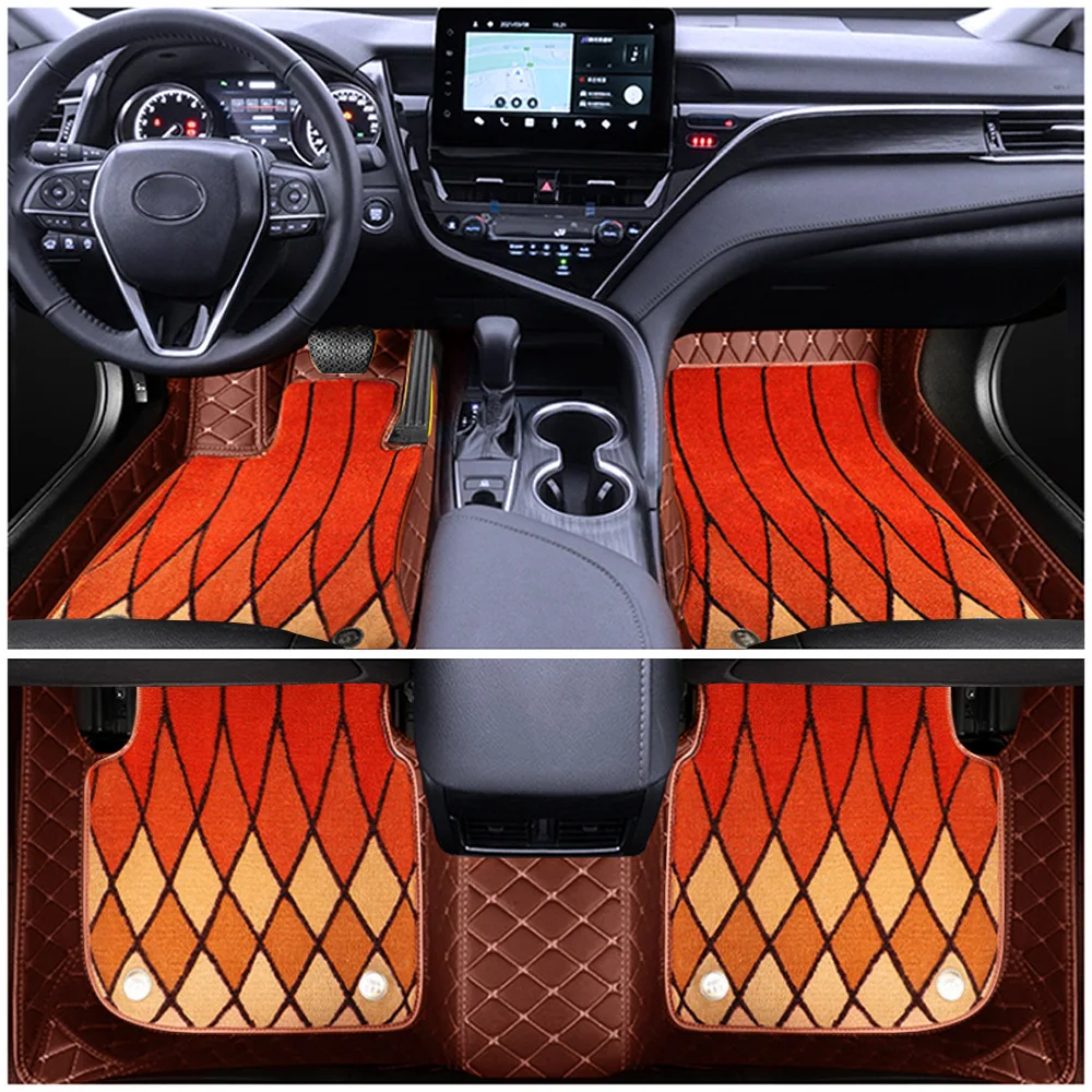 TPE Leather Custom All Weather Wash Floor Waterproof 5D Foot Eva Car Mats For Tesla Model Y 3 X S Cars