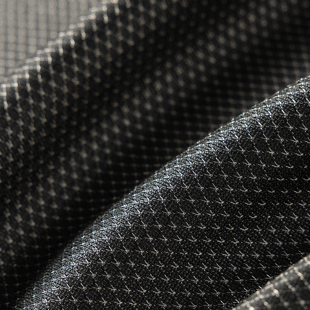 Silver Fiber Polyester Anti Microbial Anti Odor Knit Fabric for Sports Shoe Sneaker Insole Use