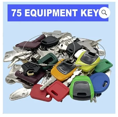 Heavy Equipment Keys Master Set of 75 with Bobcat JD Construction Operator Keys JLG JCB Kubota Komatsu Toyota Volvo Caterpillar