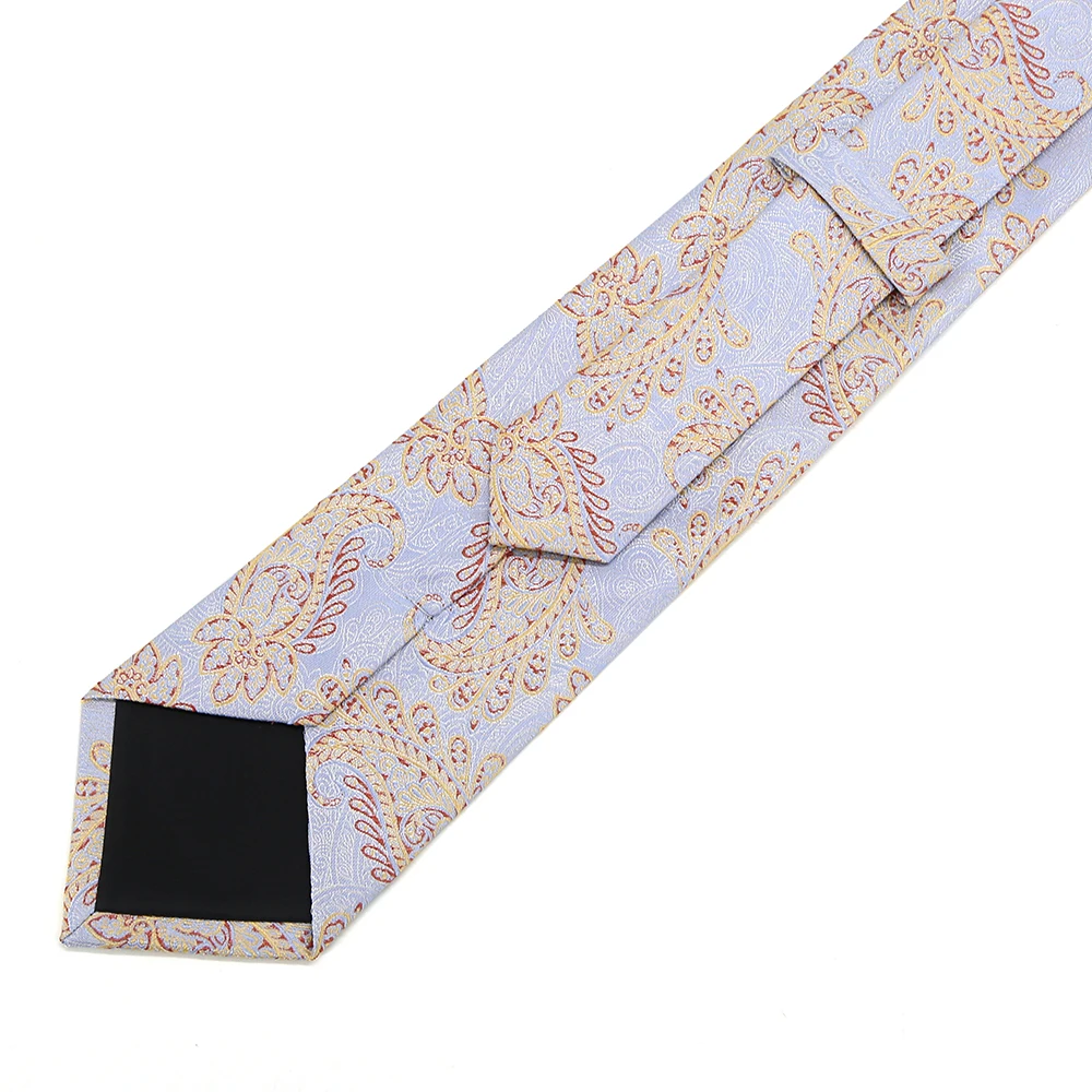 OEM Logo Cotton Linen Men Necktie Classic Plaid Jacquard Neck Ties