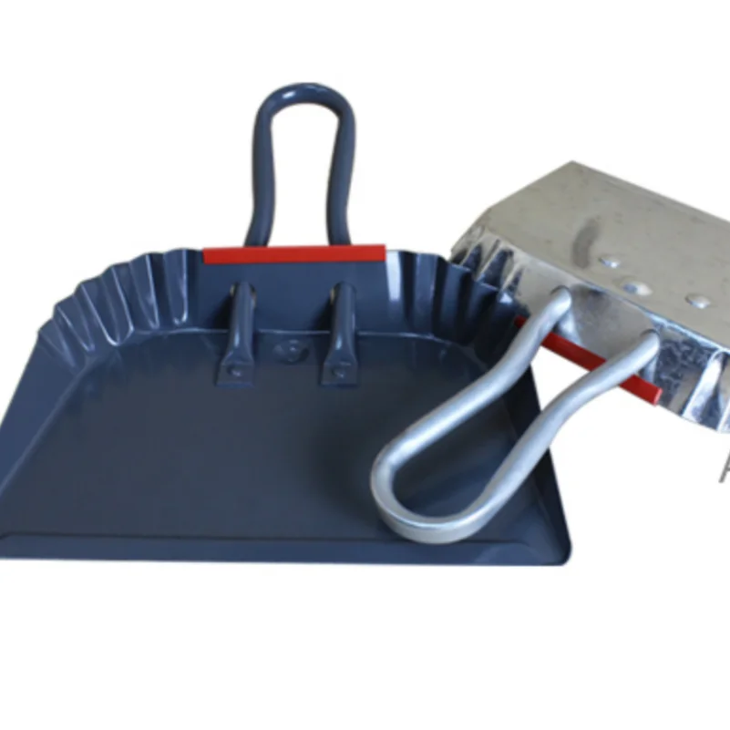 Galvanized Iron Dustpan with Powder Coating for Garden Use House Cleaning Metal Dustpan