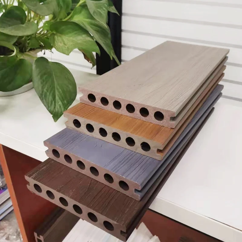 European Modern Design Outdoor Waterproof WPC Decking Floor Wood Plastic Composite with Bamboo and Teak for Garden Use