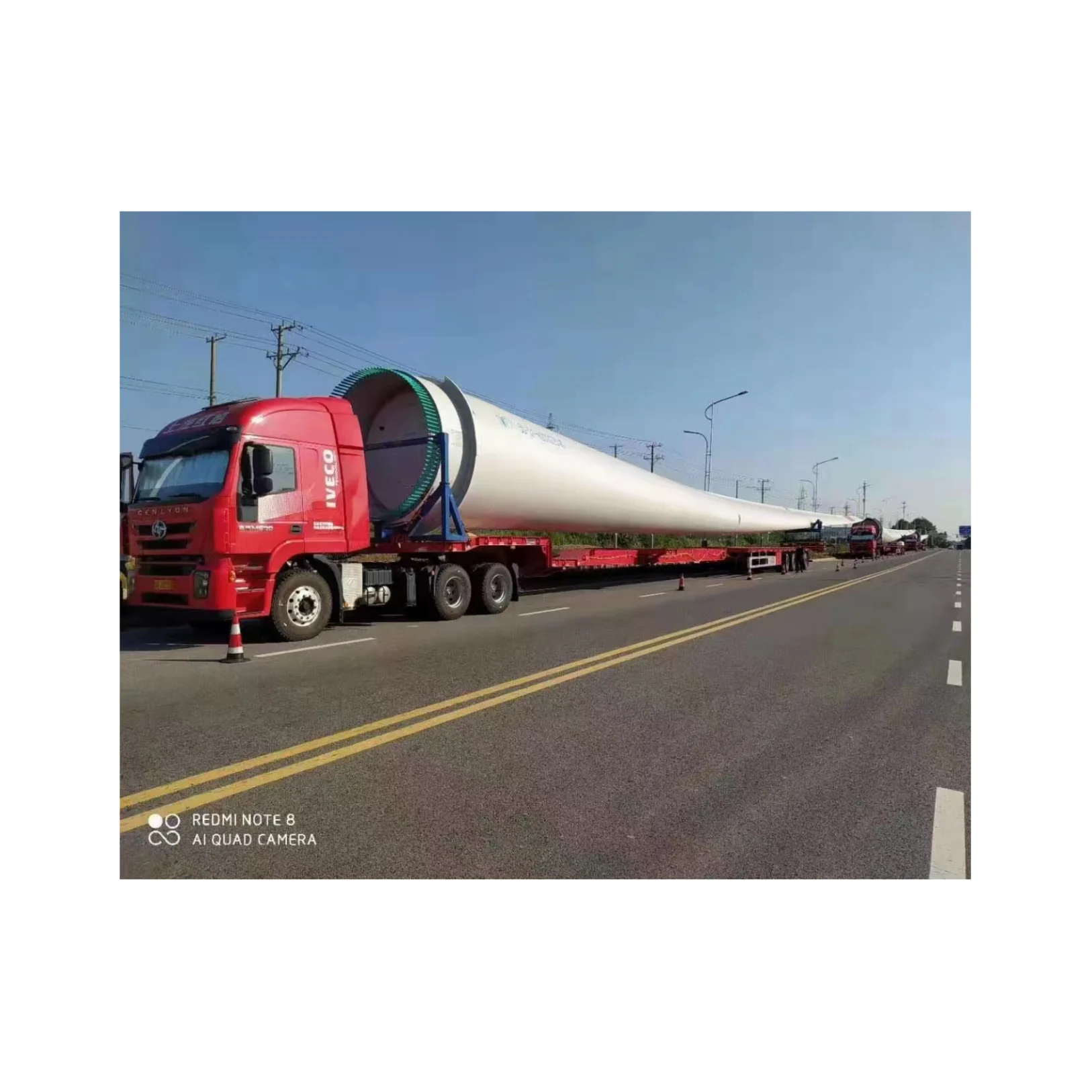 Factory Customizable 100m Wind Turbine Blade Special Gooseneck Transport Trailer for Efficient Transportation