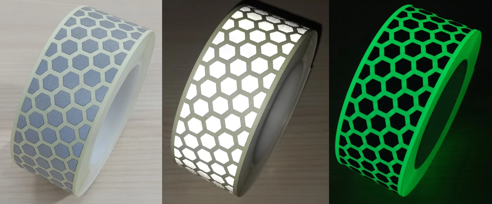 Photoluminescent Luminescent Reflective Polyester/TC Cotton Fabric Tape Tapes glow in the dark