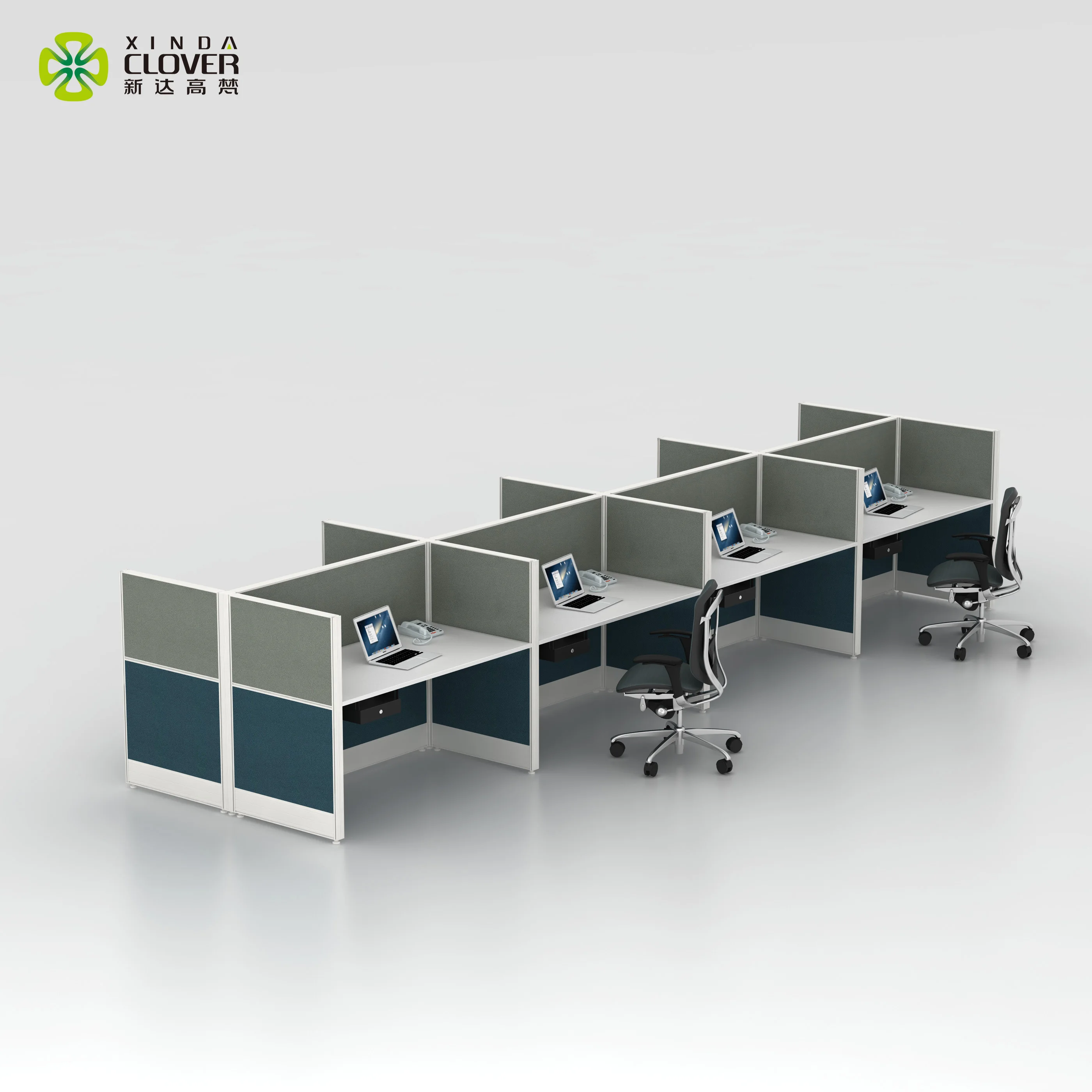 
 Высококачественный дизайн интерьера, письменный компьютерный стол, разборный колл-центр, кабинки, офисная Рабочая станция, разделение для 8 человек  