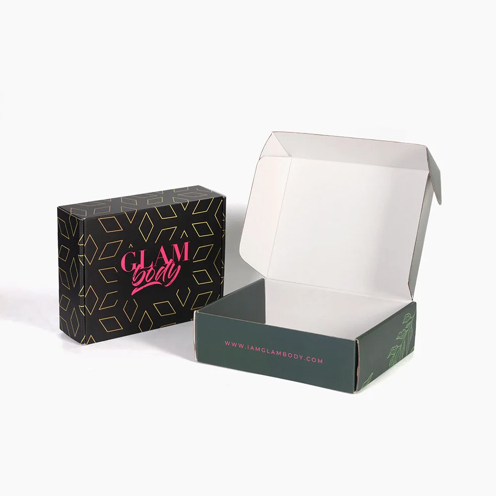 Custom large corrugated cookie food package container kraft brown shipping carton big size packaging paperboard box