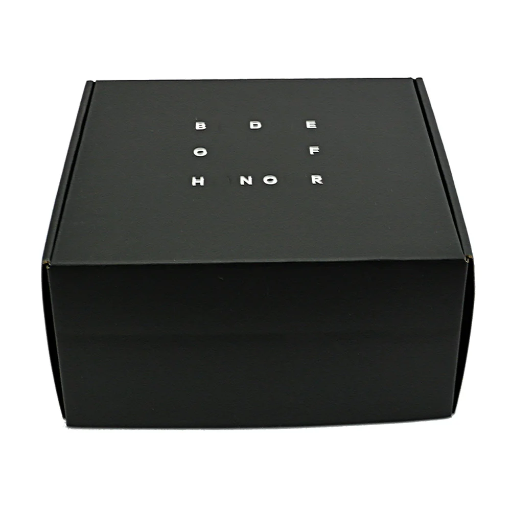 Different Sizes Custom Logo Black Compostable Shipping Boxes For Hats Baseball Cap Mailer Box