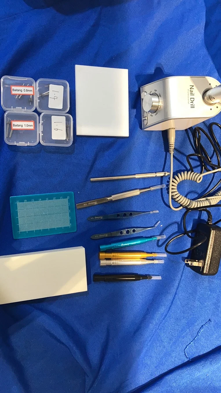 Hair Transplant Tools Kit FUE Set Hair Transplant Instruments Set Hair Follicle Extractor