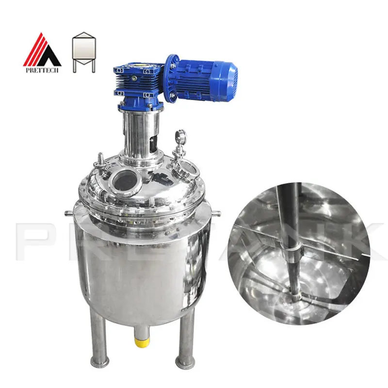 Customized Jacketed Stainless Steel Chemical  Coil Reactor For Resin Adhesives Paint Cosmetics