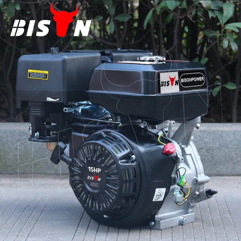 BISON(CHINA) BS440 439cc Gasoline Engine Motor Air cooled Single Cylinder 18HP 192f Petrol Engine