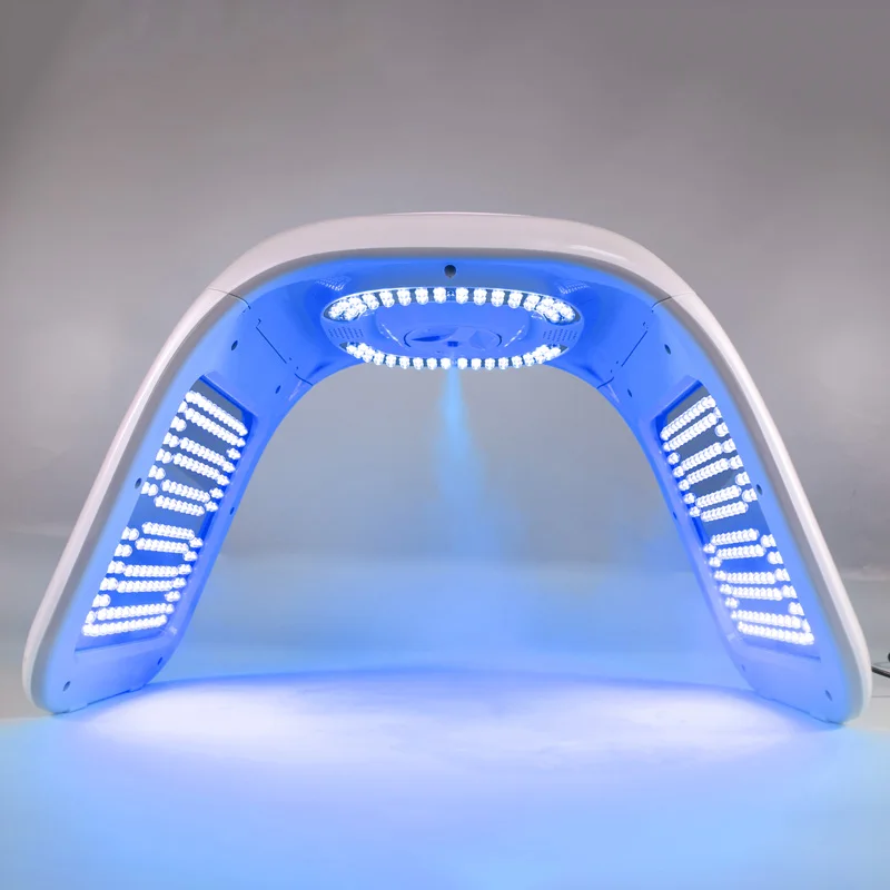 372 Lamps 7 Color LED Light Therapy PDT Machine Spa Equipment Red Light Therapy Beauty Device with Nano Spray