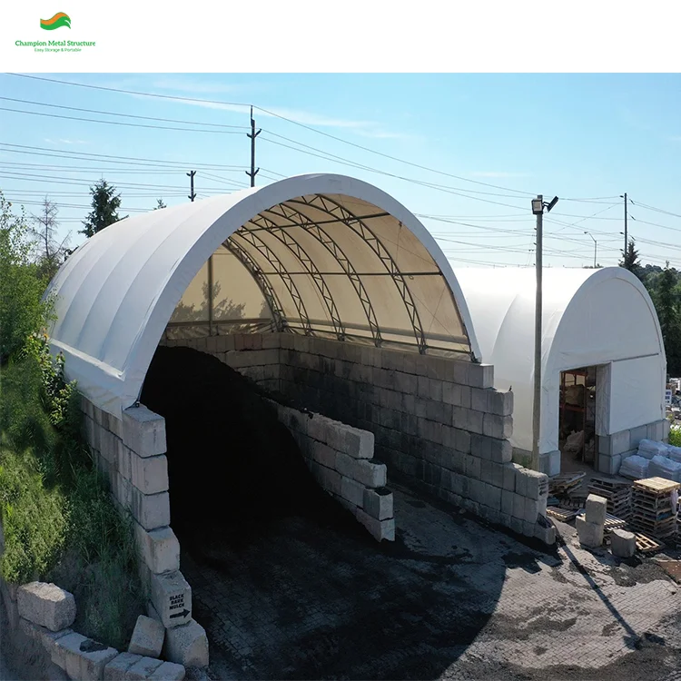 50x40ft PVC Dome Shelter with CE  - Wind Load 110km/h Snow Load 0.4KN/m² for Heavy-Duty Equipment and Storage