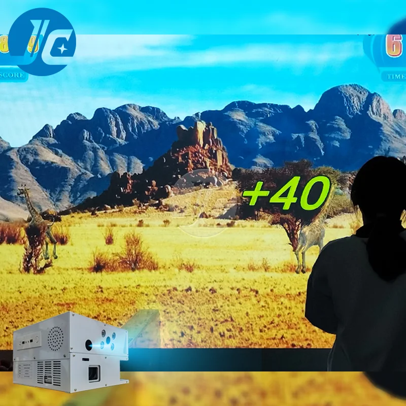 All in One Interactive Mobile Floor Projection Immersive Experience Projector