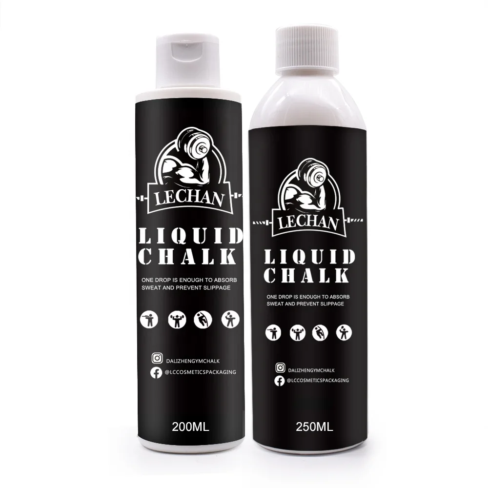 Private Labels Gym Liquid Chalk 50ml 100ml 200ml 250ml Carbon and Magnesium Carbonate for Training and Bodybuilding