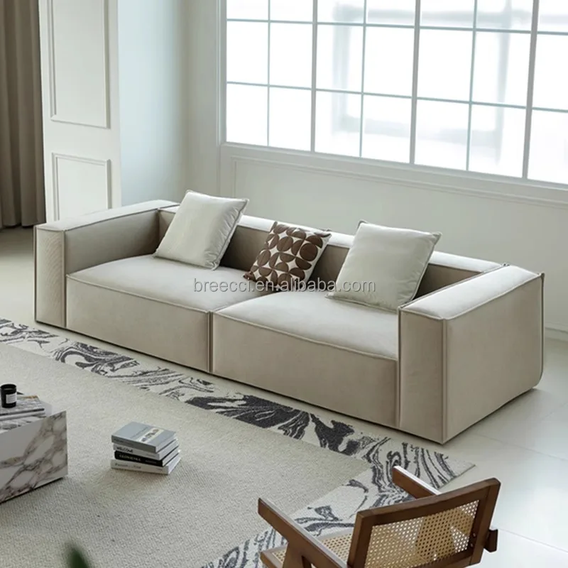 Fashion popular living room sofa fabric comfortable high-end affordable factory direct sales can be compressed sofa