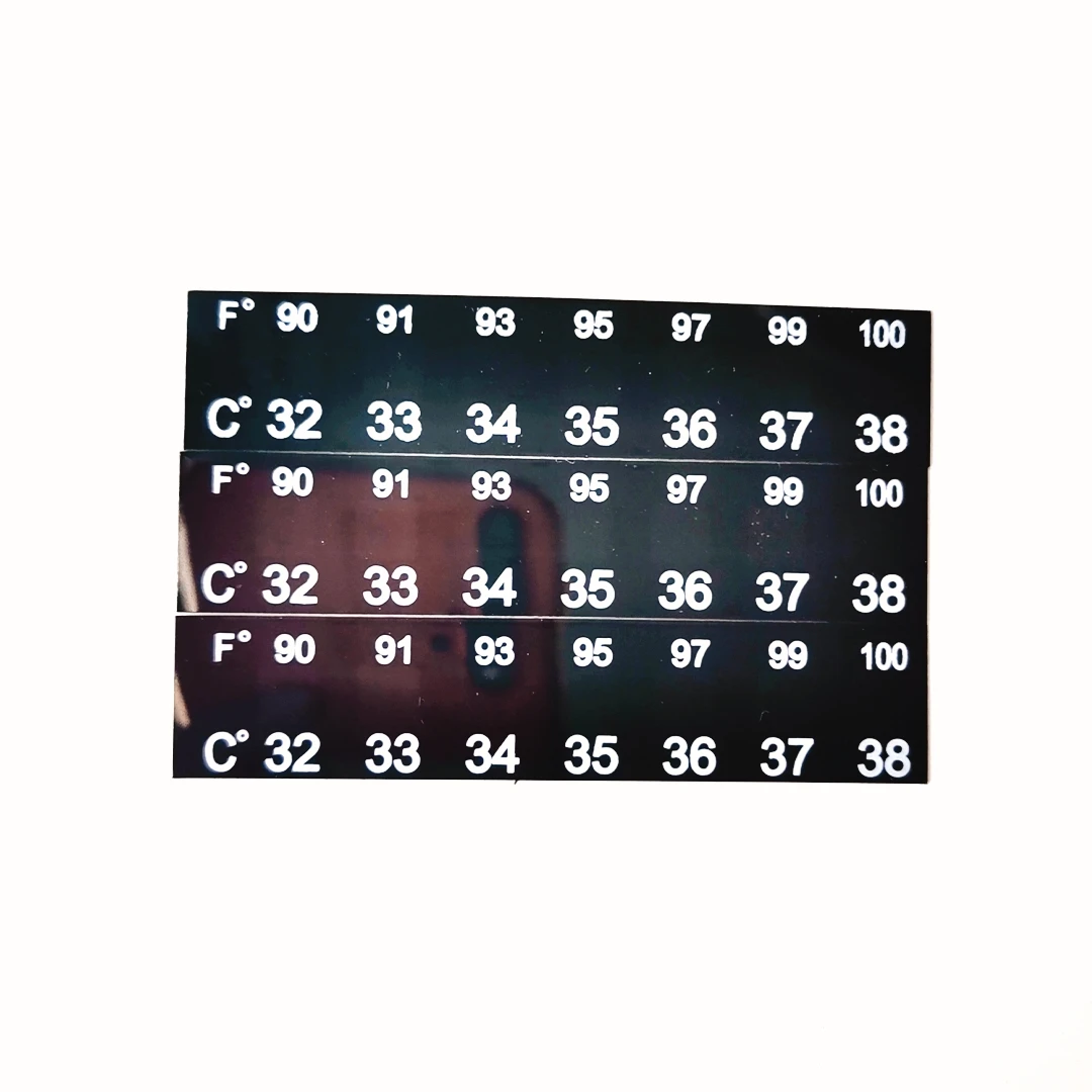Wholesale 32-38C liquid crystal thermometers strips Temperature Crystal Digital Digital Lcd Thermometer  Customized Logo