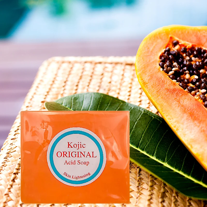 Private Label Papaya Goat Milk Skin Lightening Exfoliating Face Wash Extract Whitening Black Kojic Acid Toilet Soap Bulk Soap
