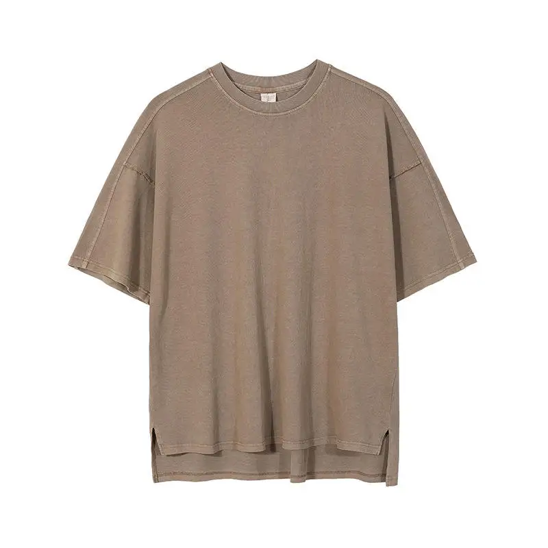 custom cotton  250 gsm cut and sew t shirt en  man premium t-shirt clothing t shirts