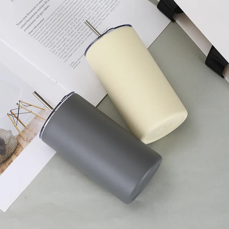 Powder Coating Car Tumbler Coffee Mug Double Walled Vacuum Stainless Steel Tumbler Coffee Cup