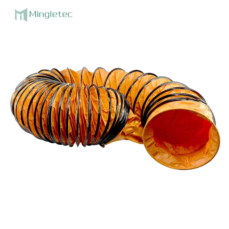 Fire Retardant waterproof pvc round Air Supply And Exhaust Air Ventilation Flexible Duct