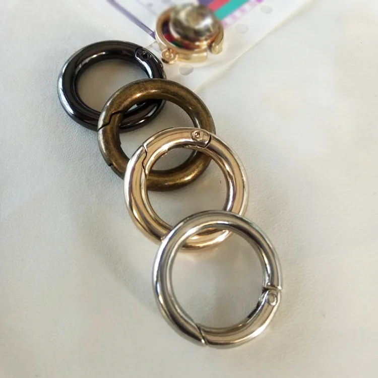 28mm Snap Clip Open Hook Openable Spring O Rings for bag accessories
