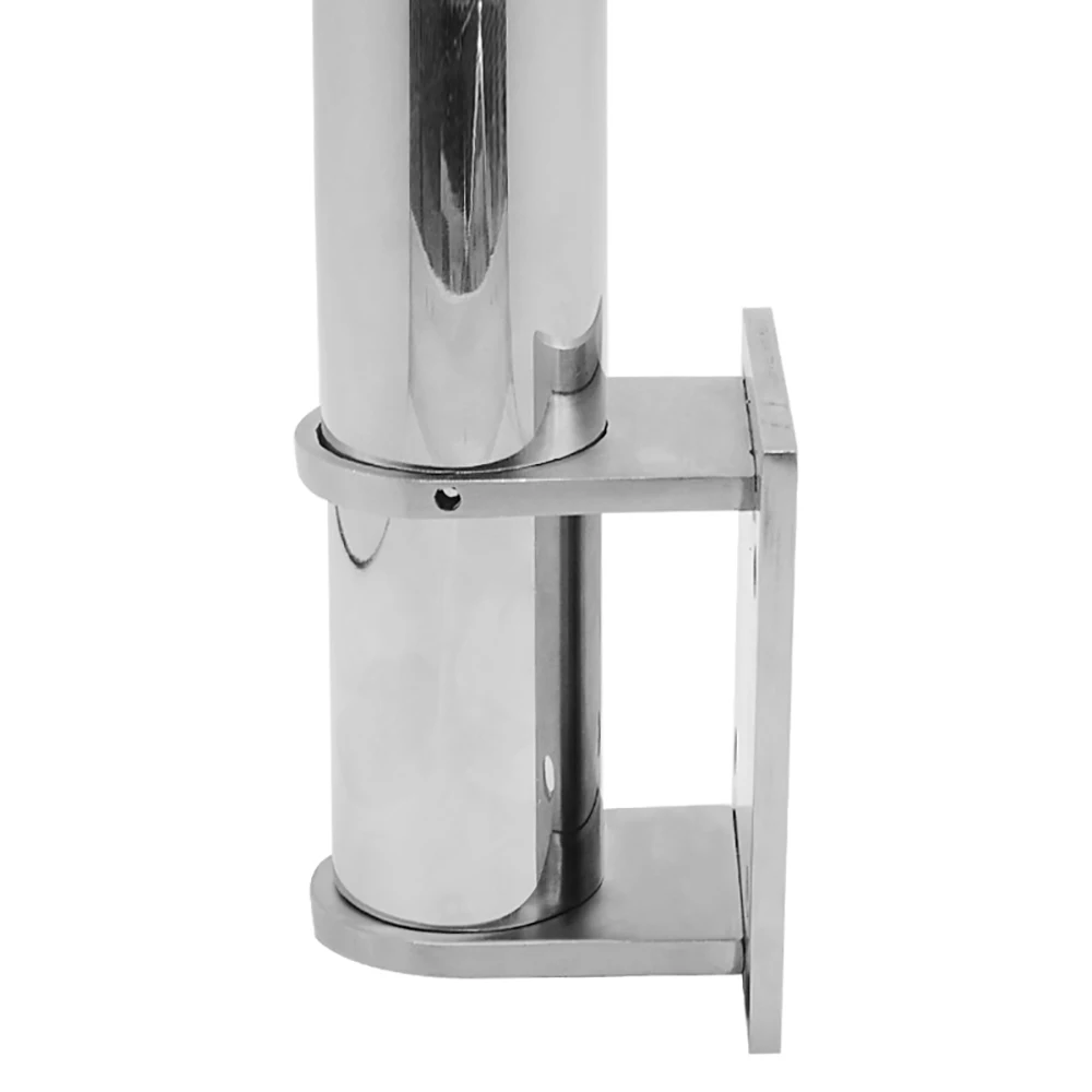 High Quality Stainless Steel Flooring Mounted Round Tube Handrail Bracket Wall Mounted Pipe Flange Supporting