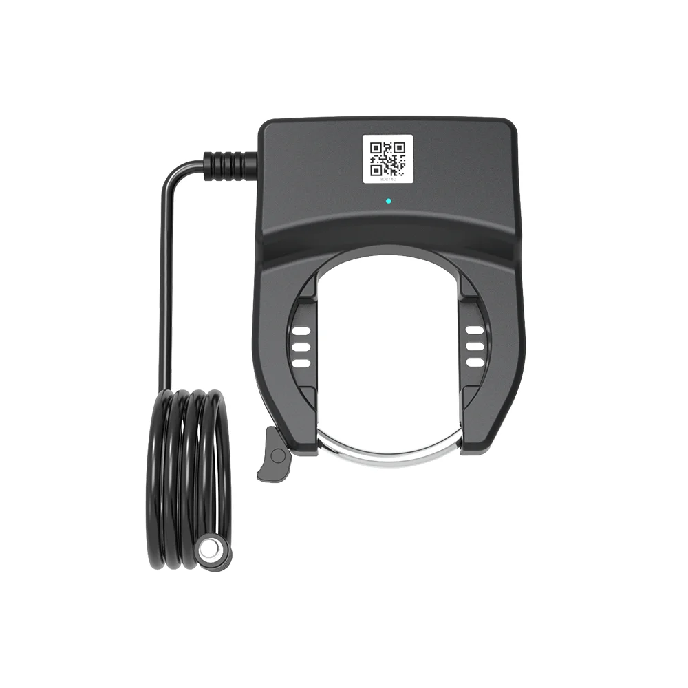 New design 2 in 1 cable lock GPS QR code smart bicycle electric bike lock system ebike lock with alarm