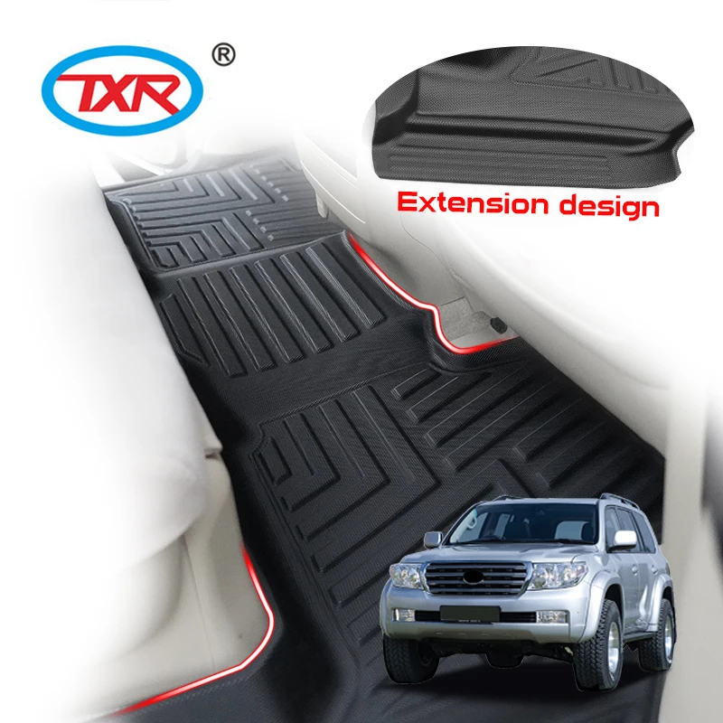 Auto Accessories TPE Plastic Black Floor Mat for Land Cruiser LC300  J 200 LC 80 70 79 76 78 GX-R100 VX-R100