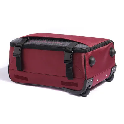 Custom oxford foldable travel trolley luggage with wheels