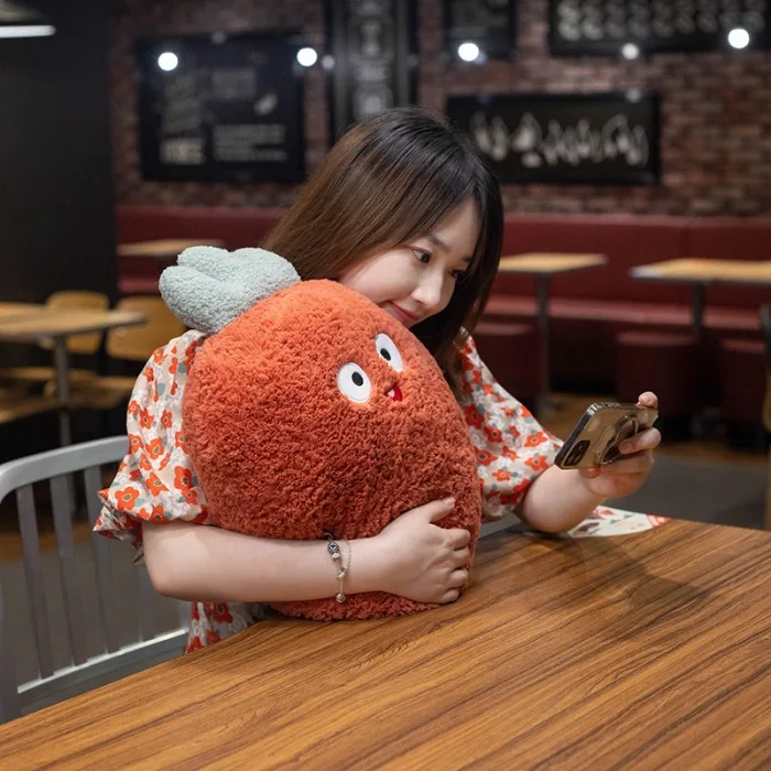 Wholesale Creative Avocado/Pineapple/Carrot/Strawberry Plush Fruit Plush Hand Warmer Pillow Stuffed Comfortable Hugging Toy