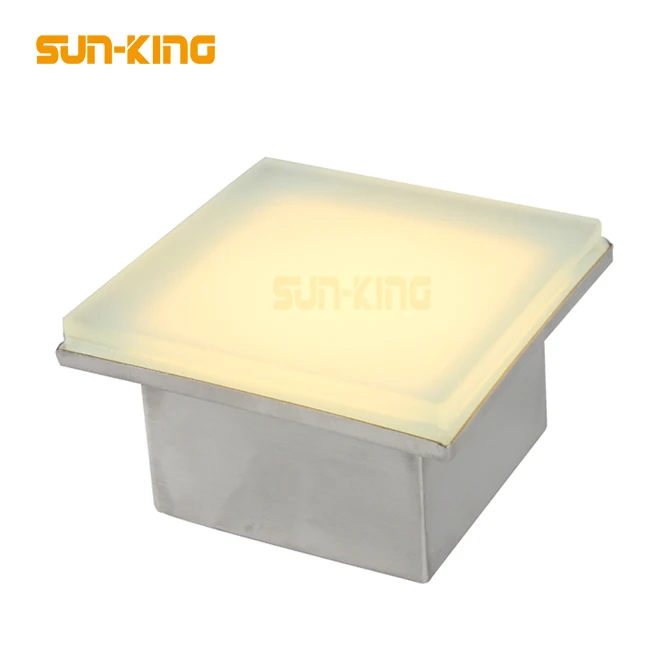 4W 12W 25W LED square floor tile light IP67 outdoor waterproof park garden Recessed brick lamp Underground lamp buried light