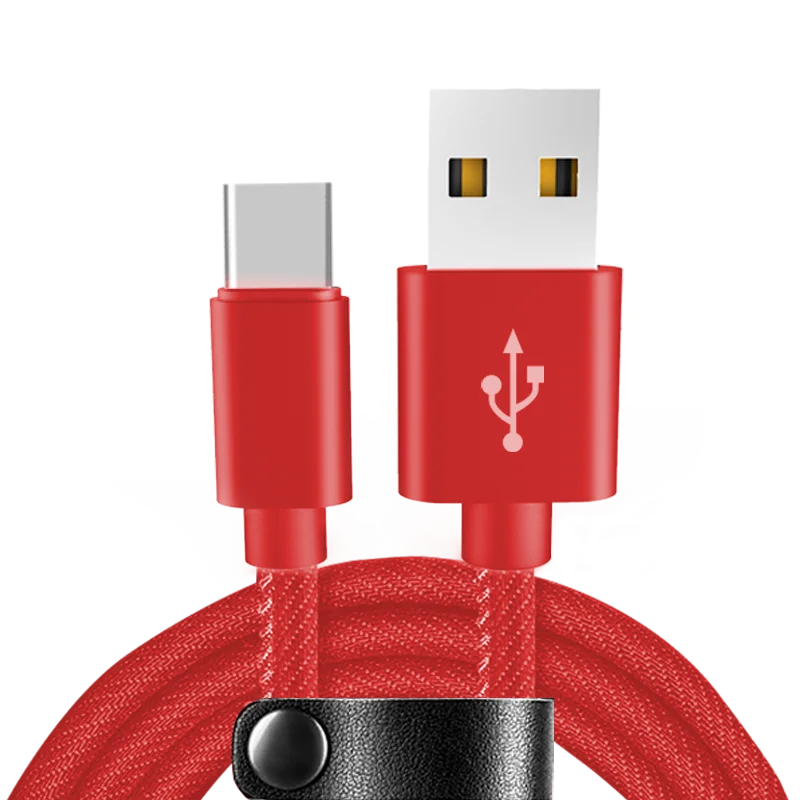  Модный джинсовый 1M 2.4A дешевый Micro Data кабель для зарядки телефона Android