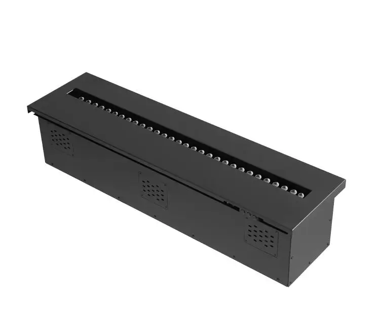 Водяная Паровая пожарная Паровая кассета для камина плоская Матовая нержавеющая сталь Верхняя панель дизайн паровой эффект пламени камин