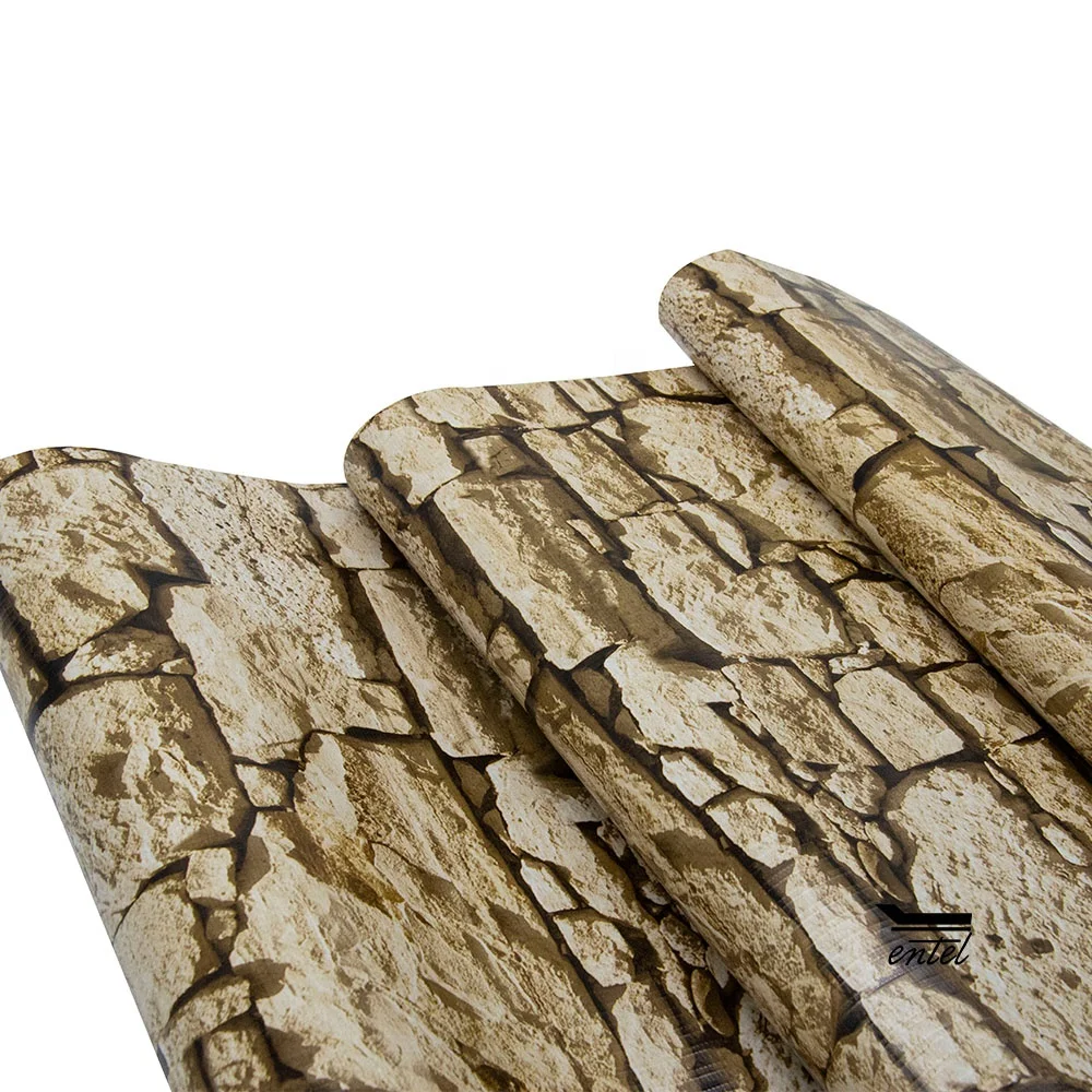 19cm * 35m stone pattern PVC privacy fence foil privacy strips