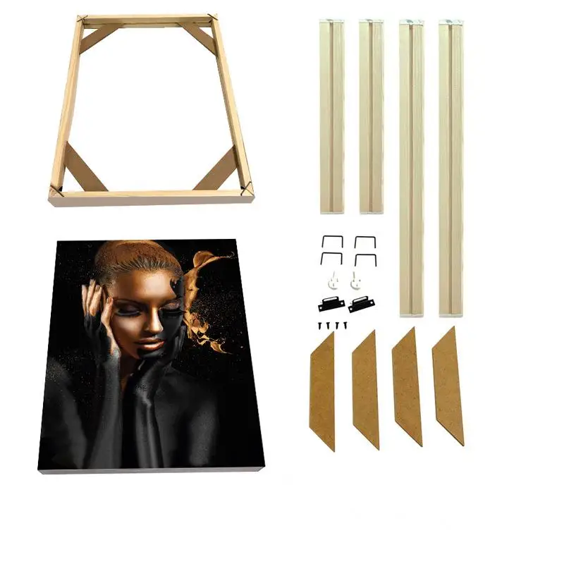 Diy Solid Wood Canvas Frame Kit 16 X20 Inch For Oil Painting & Wall Art  Customized Wooden Art Frames For Paintings & Canvases