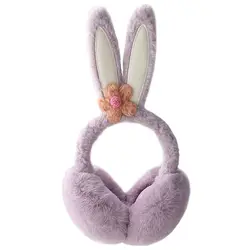 2021 Rabbit plush ear muffs female winter warm Korean version of the cute students ear cover