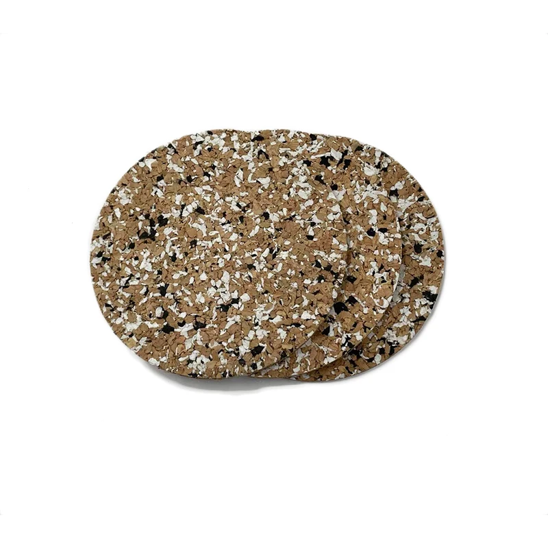 New Design Wedding Farmhouse Kitchen Table Mat Decor Multi Color Natural Wooden Round Cork Coasters for Drinks