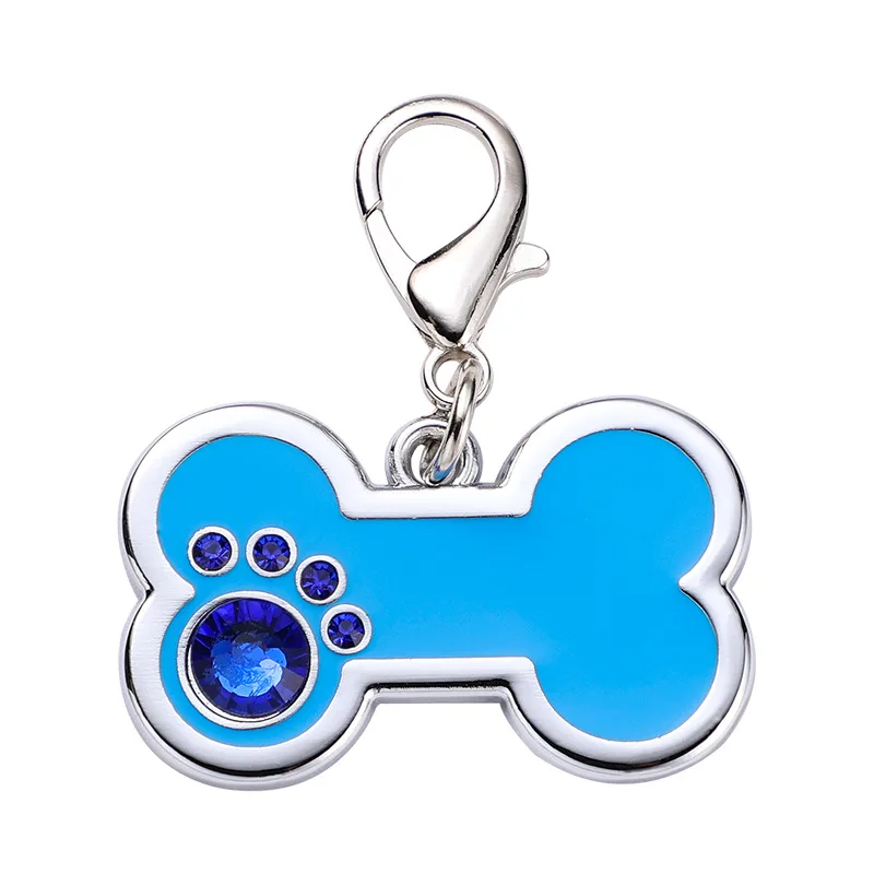 Trending Product Bone Shape ID Card Pet Dog Tag Anti-lost Nameplate Pet Accessories 2021
