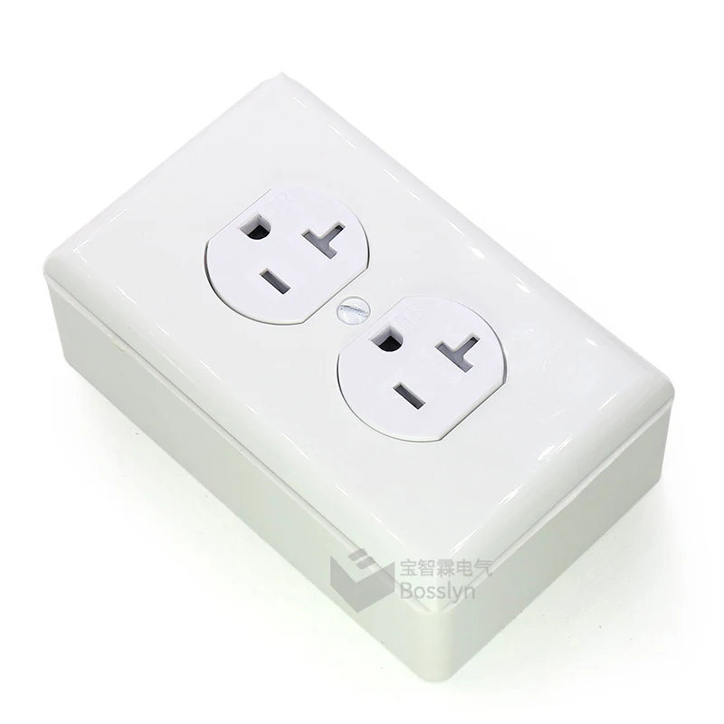 Electrical Outlet 20 Amp 125 Volt 5-20R Tamper Resistant Duplex Receptacle 20 Amp Wall Socket UL