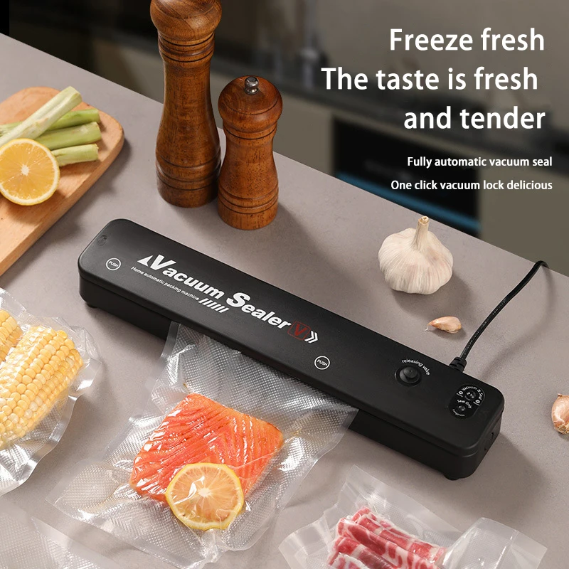 Household sealing fresh-keeping vacuum machine Food sealer Plastic sealing machine Household commercial   Small vacuum machine