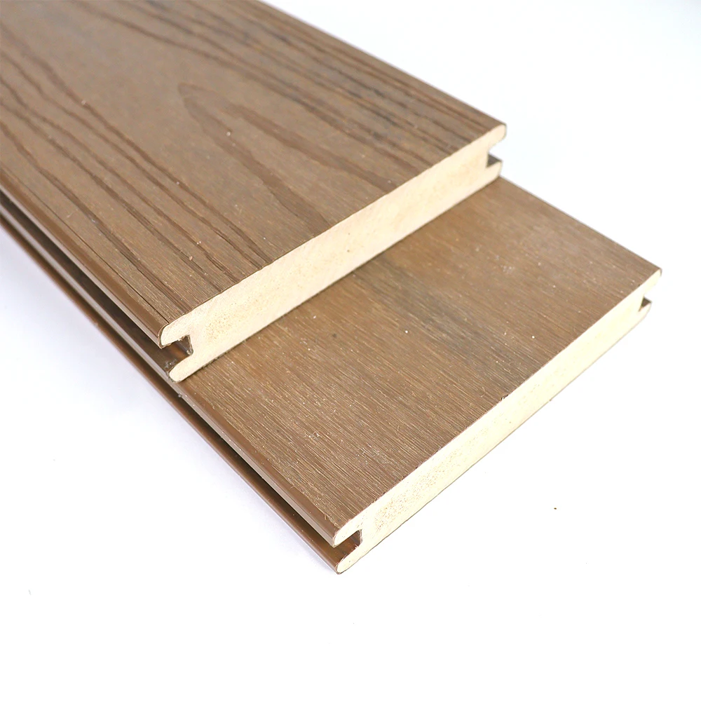 Outdoor garden decking New Foaming Technology Solid Anti-corrosion 3D ABS reinforced PVC ASA Co-extrusion Decking