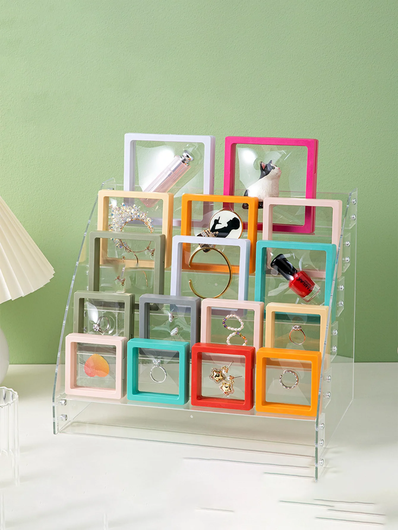 Jewelry  Box Wholesale PE Film Box Bracelet Earrings Ring Anti-Oxidation Jewelry Box Transparent Display Storage