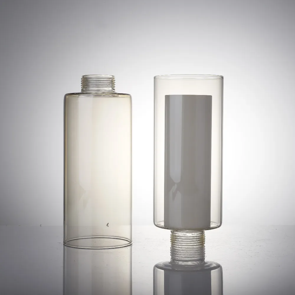 New Arrivals Hand Blown Glass Borosilicate Pendant Cylinder Frosted Glass Lamp Shade