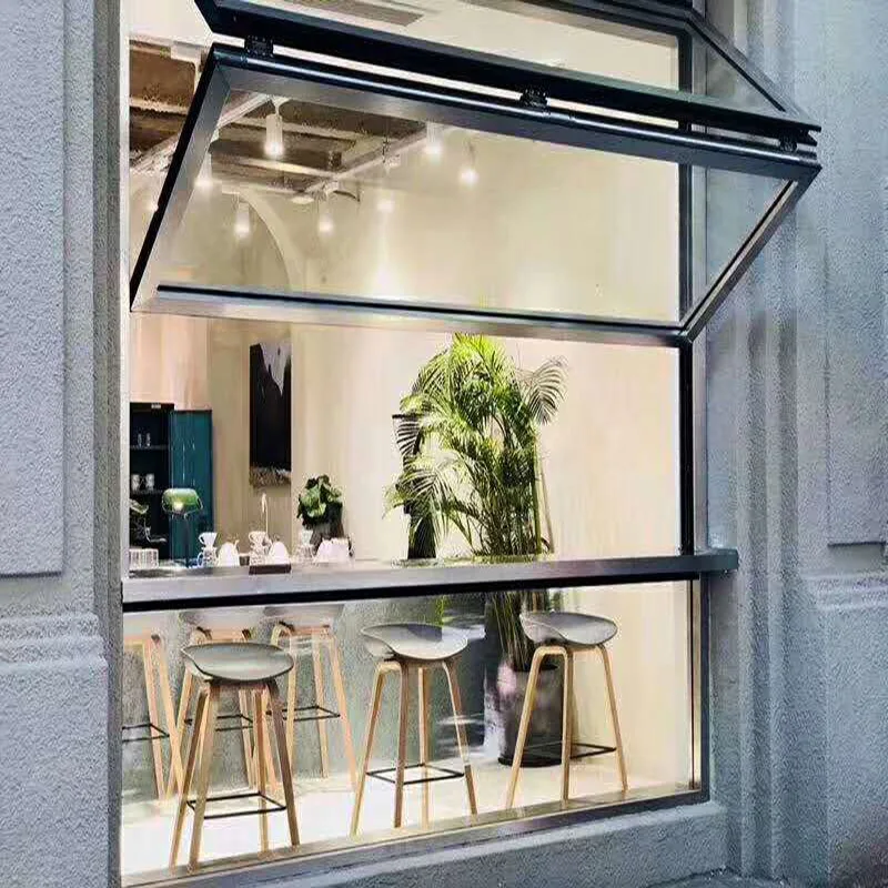Wholesale Price double Tempered Glass panorama windows modern design waterproof windproof aluminum Double folding window