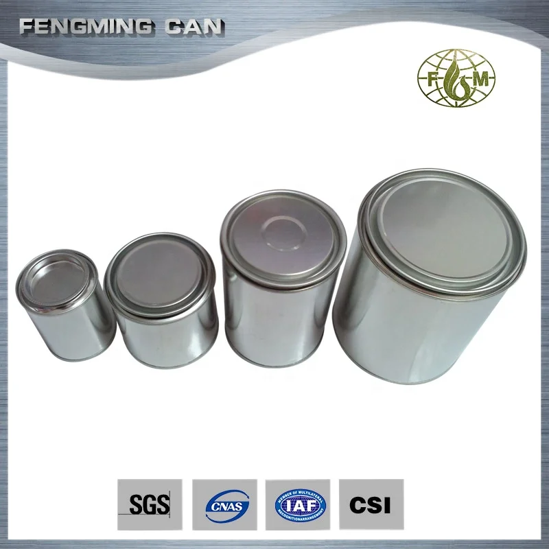 100ml round empty paint can from tin can manufacturer