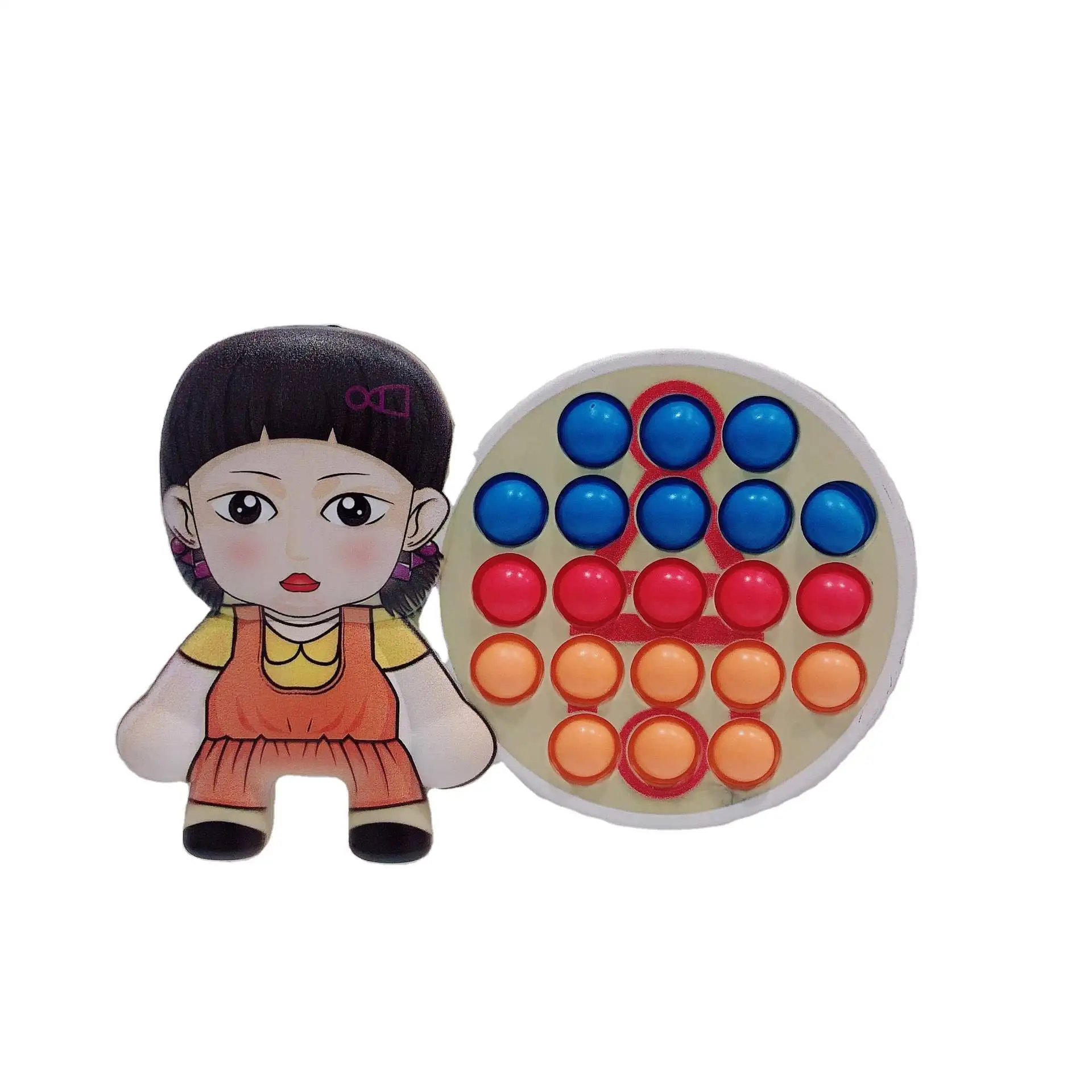 Hot Sale Amazon Funny Kids Adult Anti Stress Bubble Fidget Masques Squid Game Toys Kawaii Juguetes Kids Christmas Toys