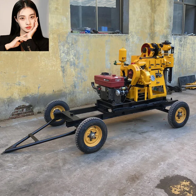 100-200m Small Drill Rig for Water Well Borehole Machine Tractor Mounted Drilling Rigs