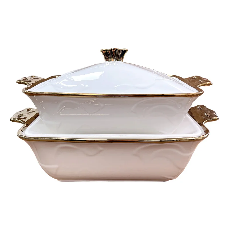 Manufacturer large household restaurant 1600ml soup kitchen soup pot ceramic soup pot