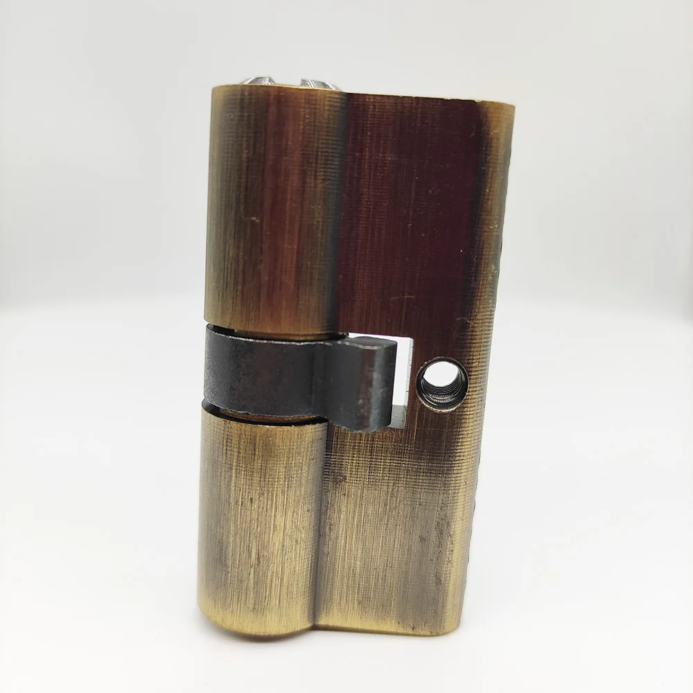 brass zinc alloy aluminum euro 60mm security door lock cylinder