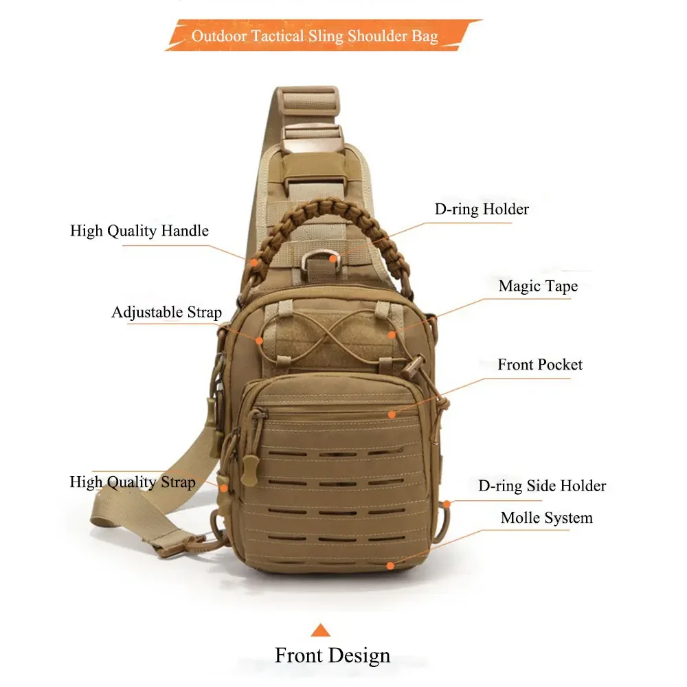 EDC Rucksack Bag Shoulder Sling Backpack Molle Range Bag Everyday Carry  Bag Day Pack Tactical Gear